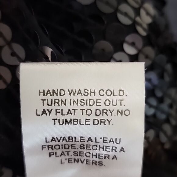 Velvet by Graham & Spencer Long Sleeve Sequin Dress Large - Picture 6 of 6